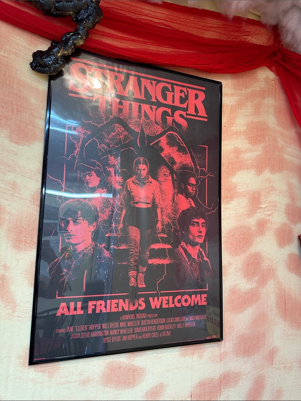 Stranger Things All Friends Welcome Poster